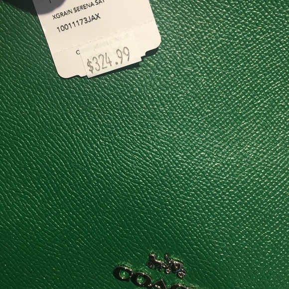 Coach Serena Satchel Top Handle Shamrock Green NWT - Picture 4 of 13